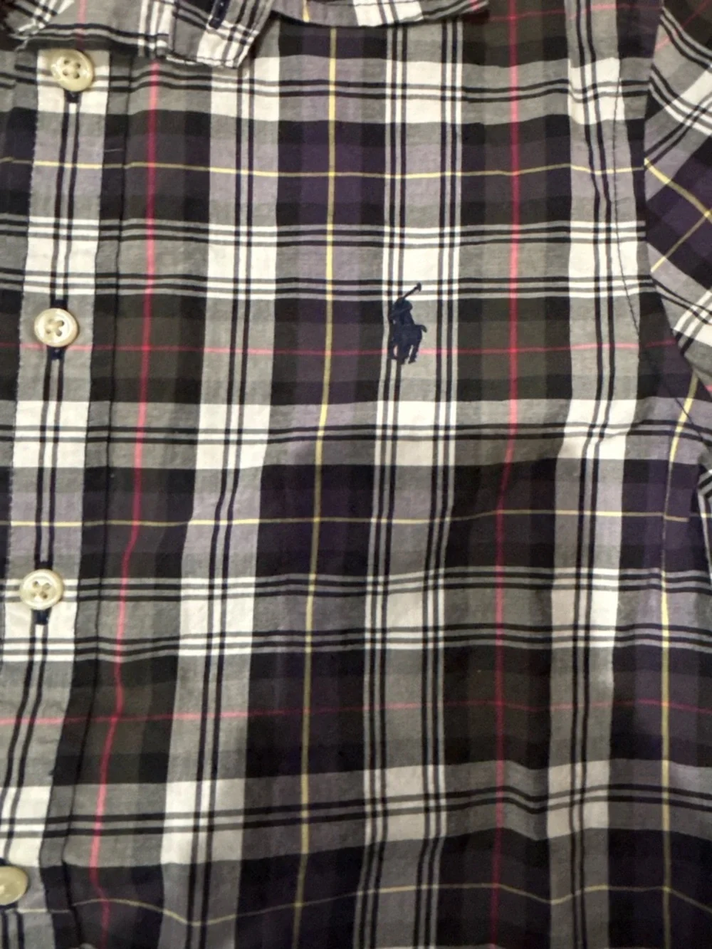 Ralph Lauren kids Plaid Button-Down Shirt size medium 10/12